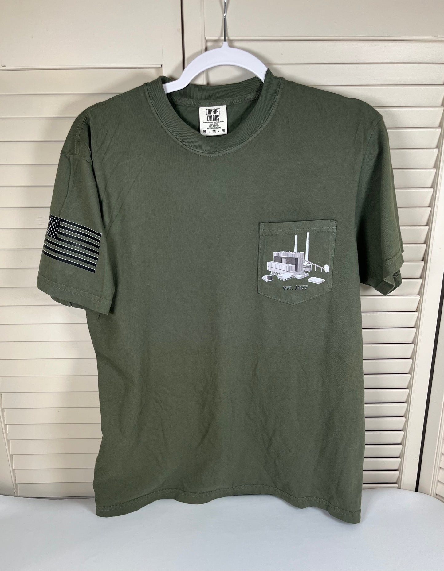 Newton Power Plant pocket tee CC SAGE