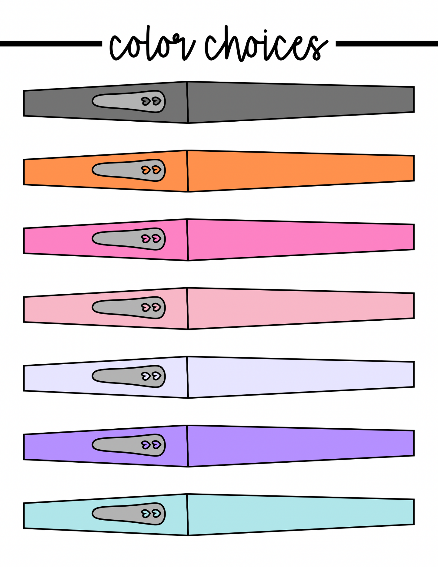 Flair Pen Name Sticker