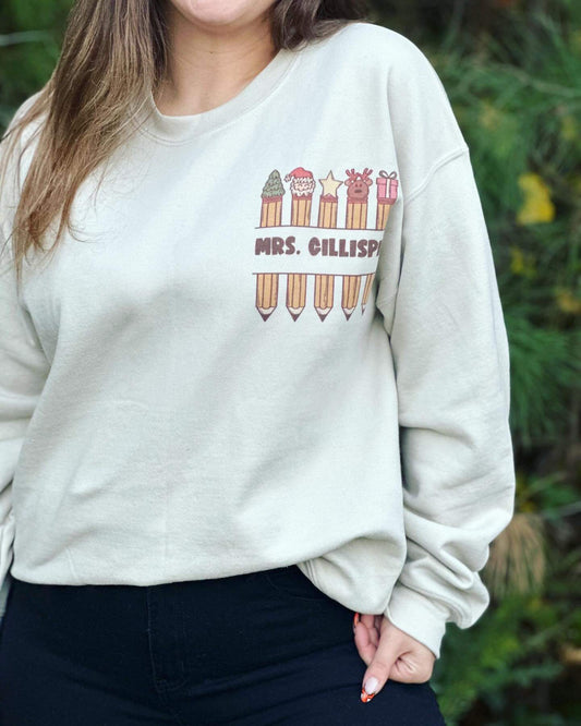 Teacher Christmas Crew - Sand