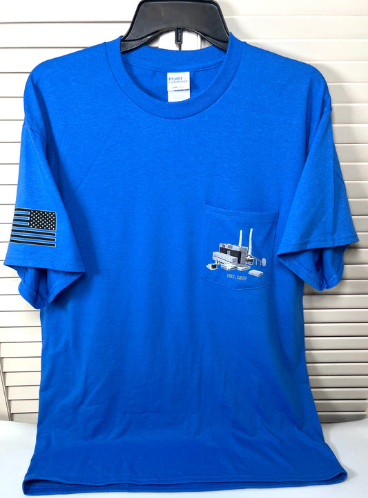 Newton Power Plant pocket tee P&C REG/TALL